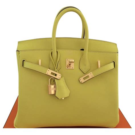 hermes birkin 25 jaune.